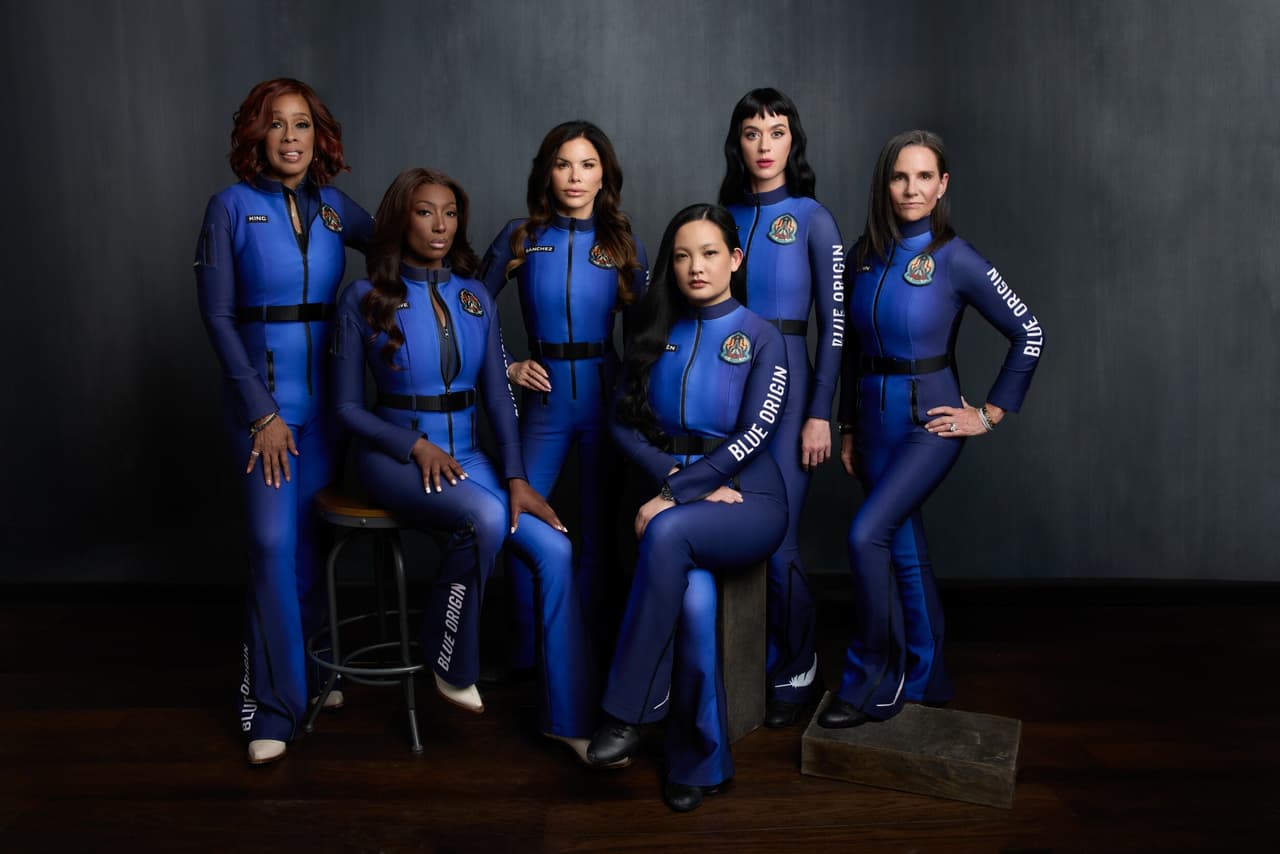 La tripulación totalmente femenina de Blue Origin.