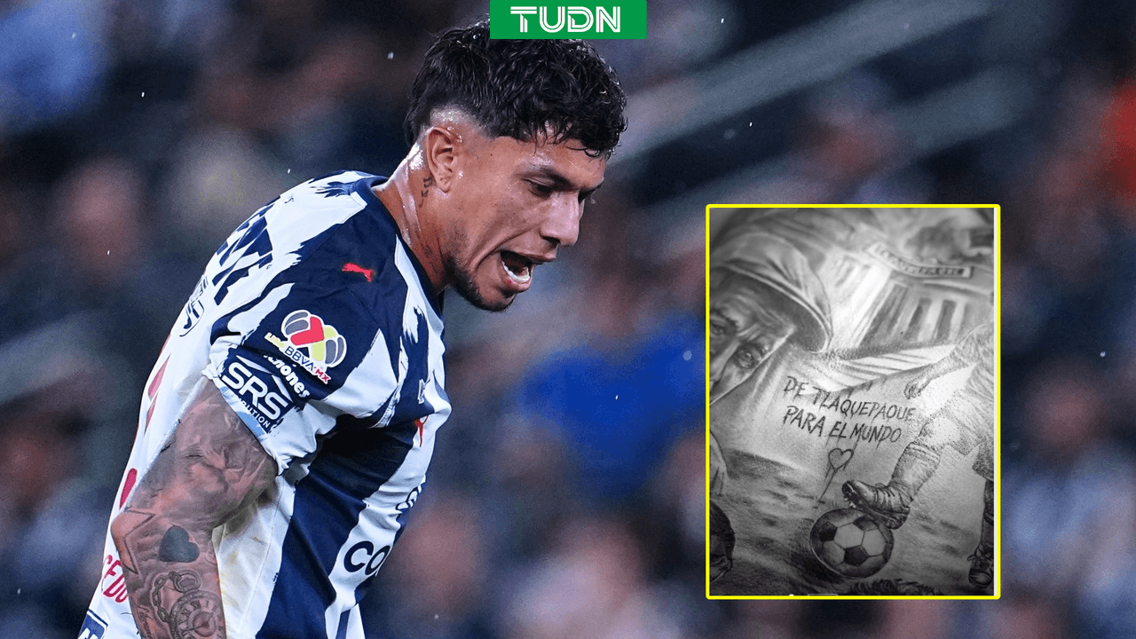 Carlos Salcedo presume su impresionante tatuaje en la espalda