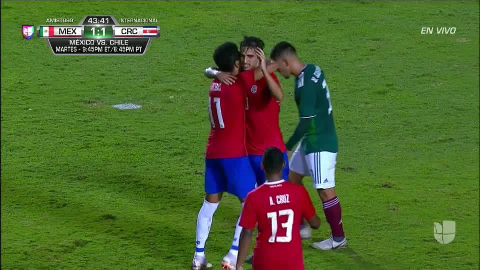 ¡GOOOL! Bryan Ruiz anota para Costa Rica
