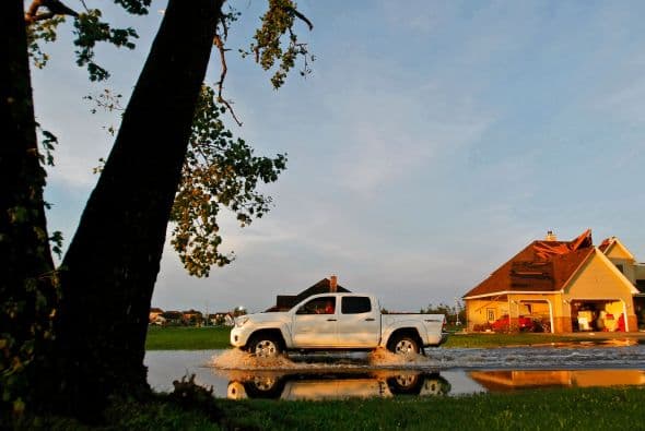 El fenómeno natural que golpeó la noche del lunes Coal City fue calificado de categoría EF-3.