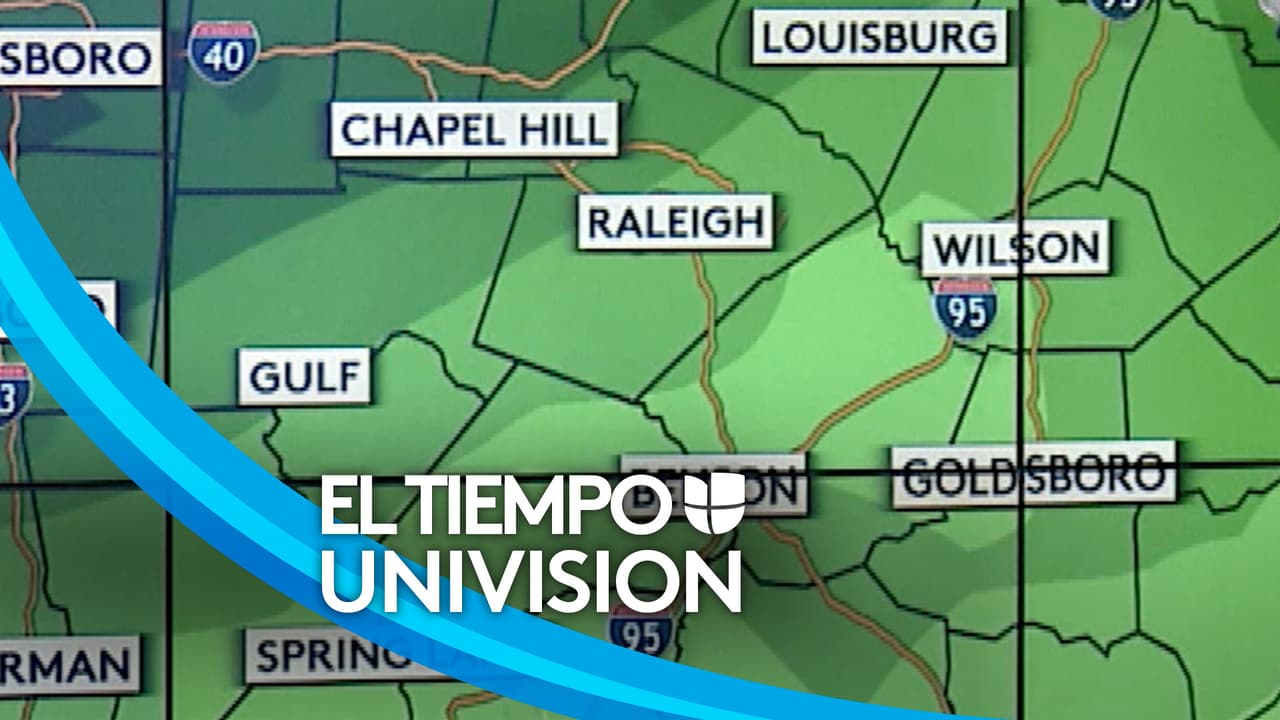 Lluvias y temperaturas más frescas para el inicio de la semana en Carolina del Norte
