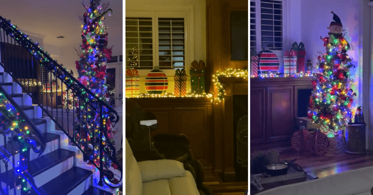 Las decoraciones de navidad de Olga Tañón