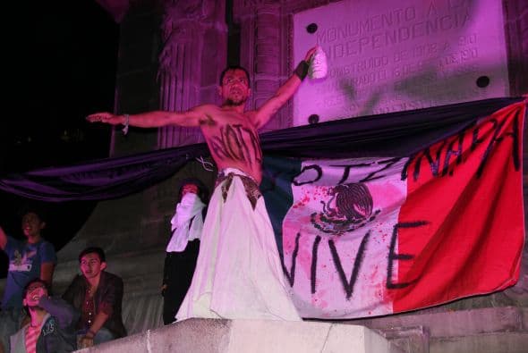 El monumento al Ángel de la Independencia fue escenario de diversas manifestaciones de apoyo. (Crédito: Roberto Bustamante)