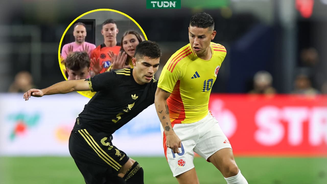 ¡Insólito festejo de James Rodríguez tras golear a México!