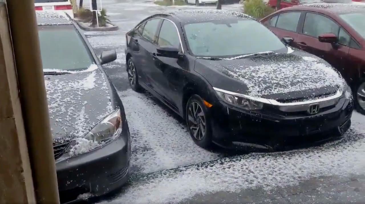 Residentes de San José inundan las redes sociales con videos de la fuerte granizada