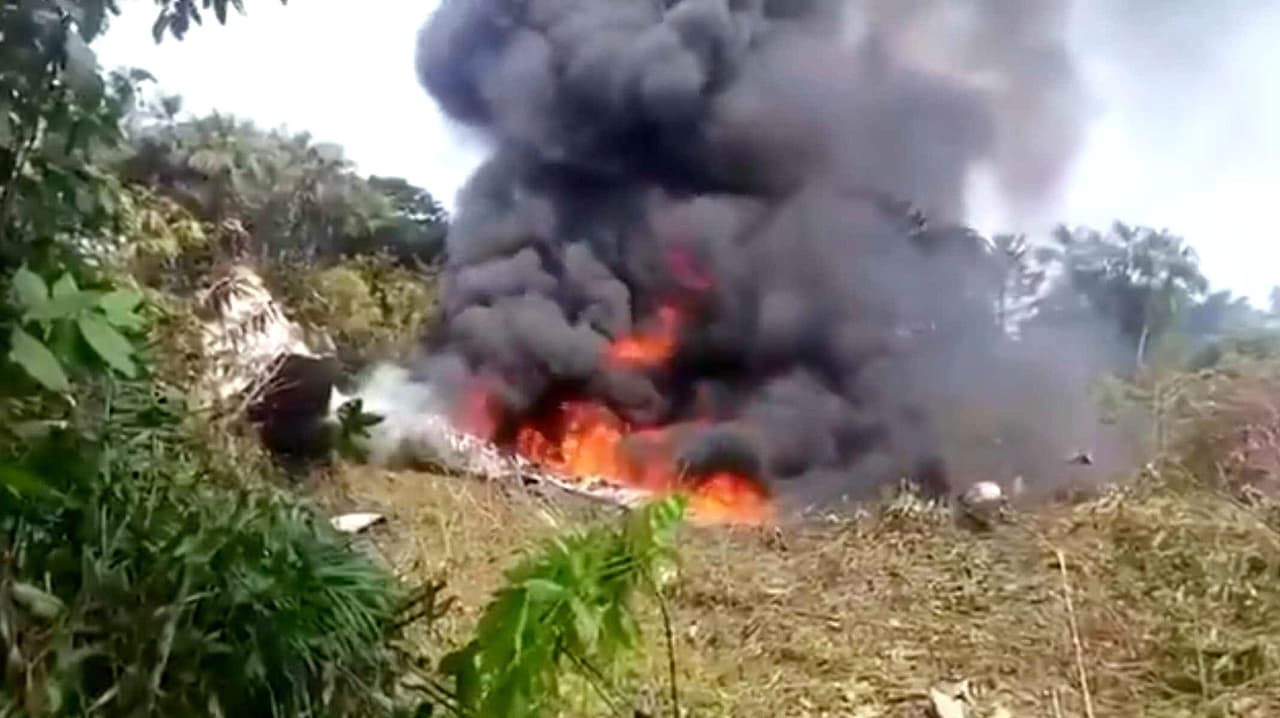 Un avión Hércules de las Fuerzas Armadas de Colombia sufre un accidente en Puerto Leguízamo