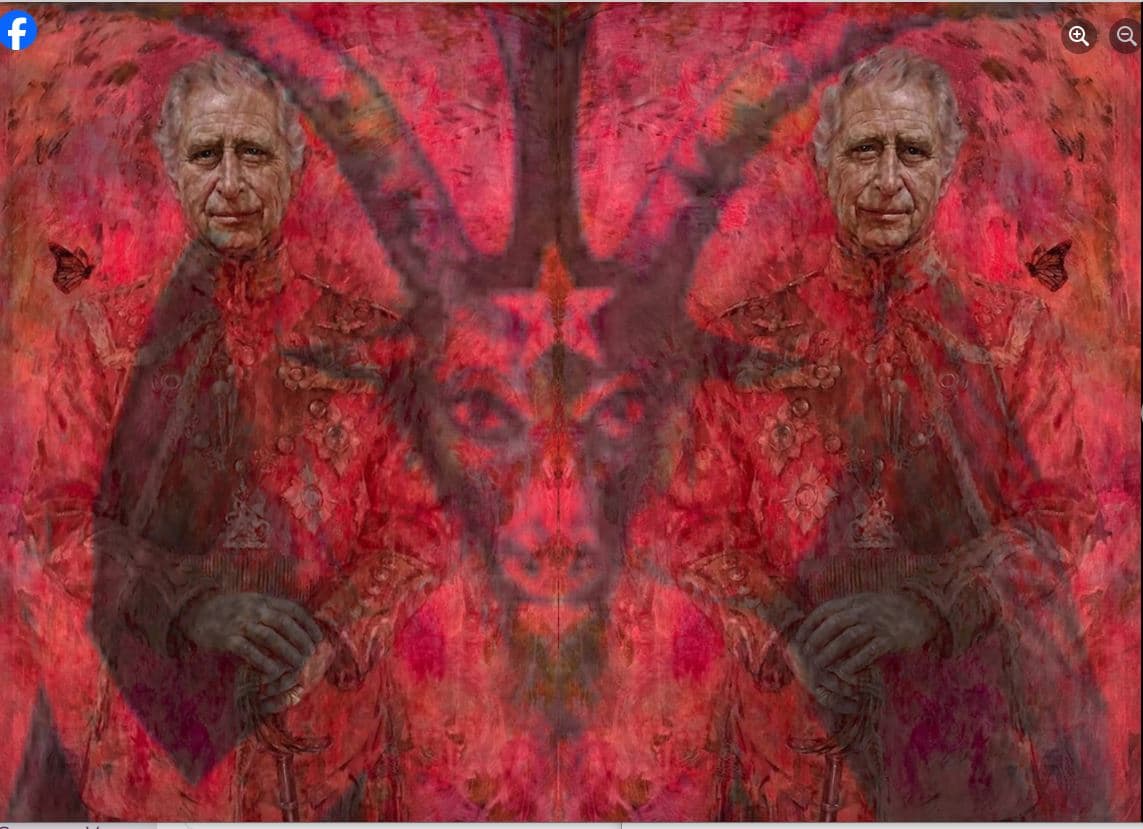 ¿Símbolos ocultos en el retrato del rey Carlos III?