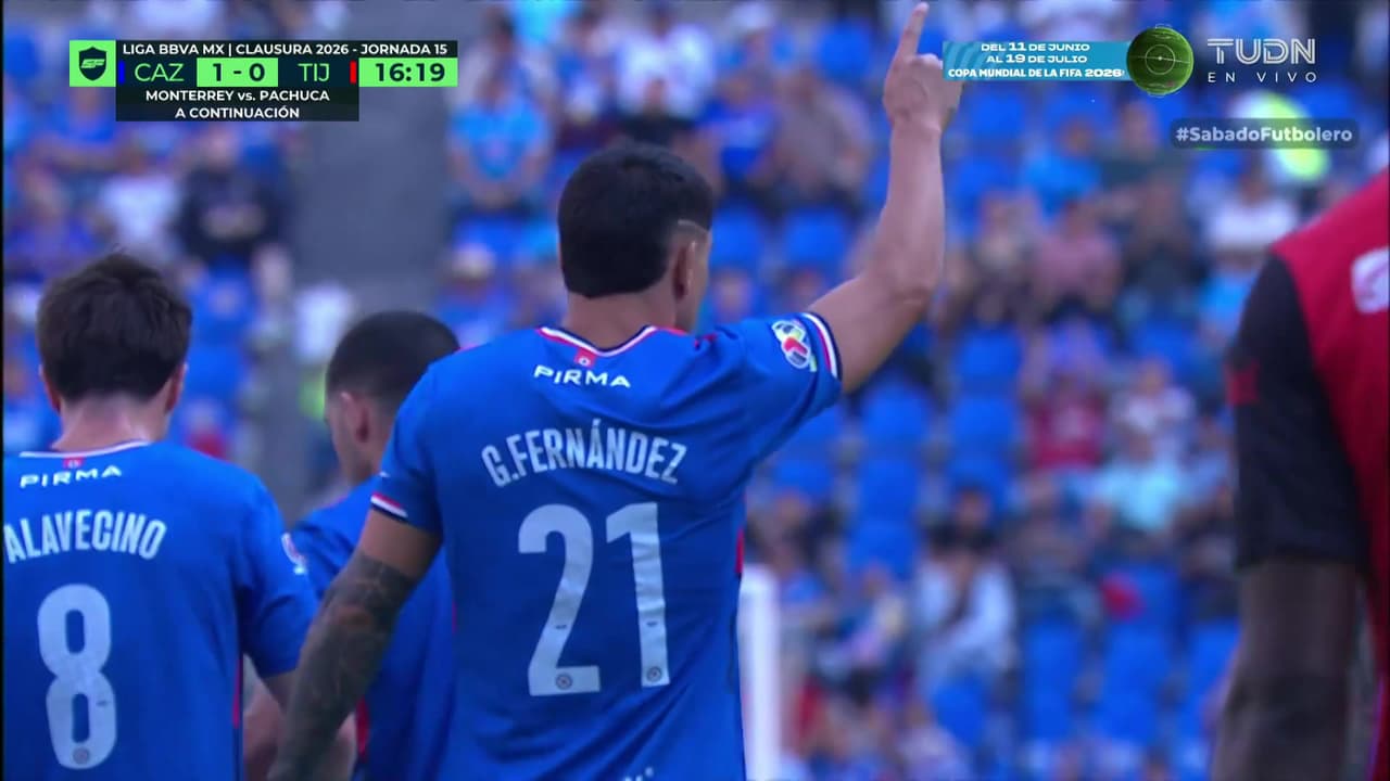 ¡El polémico penal en el Cruz Azul vs. Tijuana que acaba en gol del 'Toro' Fernández!
