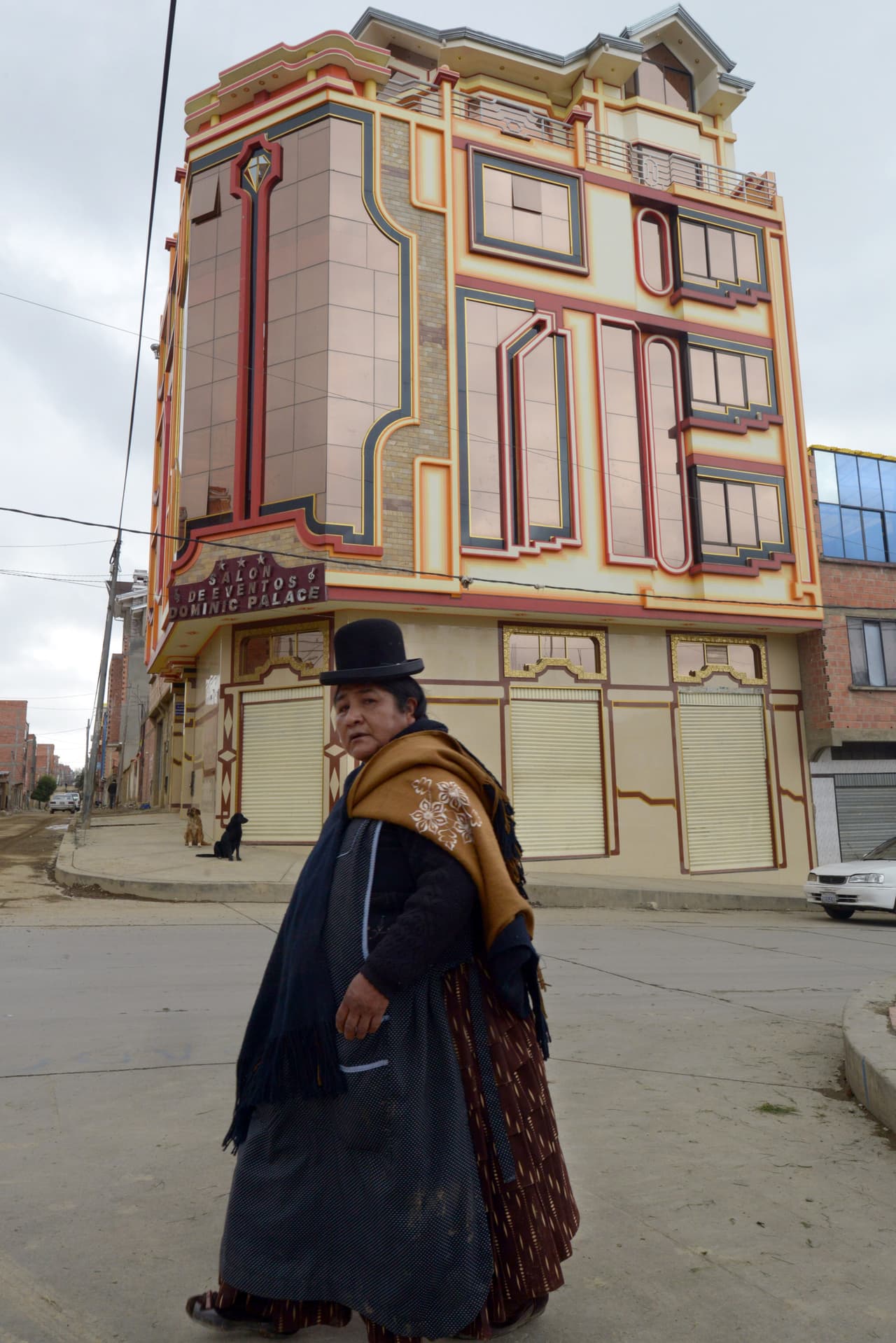 Many of the families who live in the cholets use the ground floor as a party room or a store, while living on the upper floors.