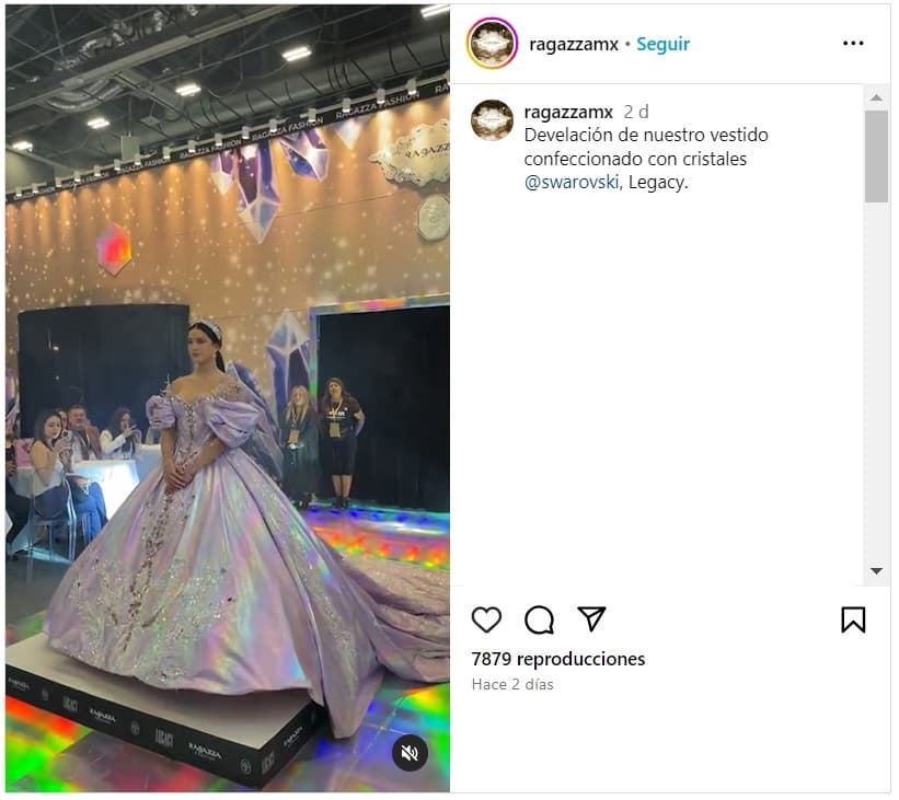 Elissa Marie Soto desfiló usando este vestido de XV años.