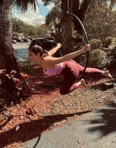 Quien también disfruta de conocer su cuerpo y ejercitarlo es Astrid Rivera.