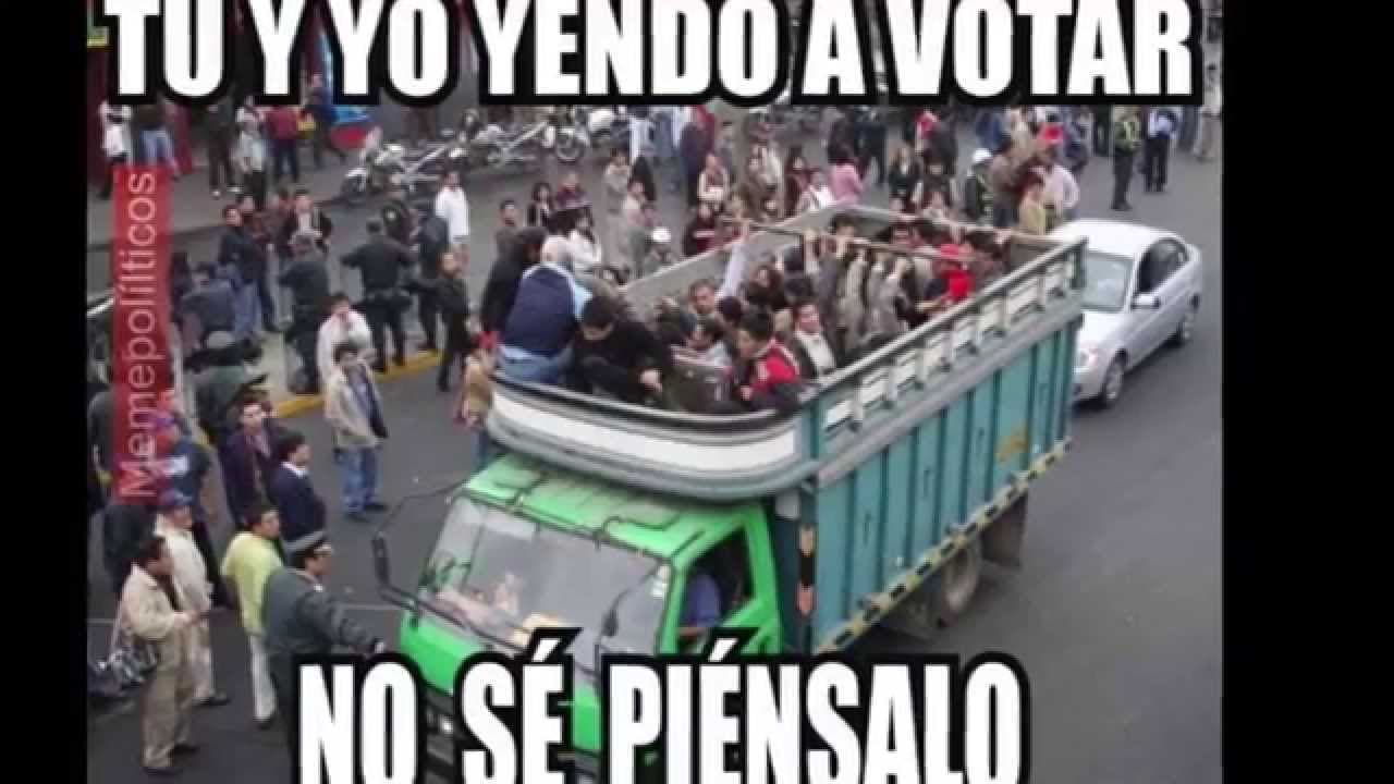 Y aún dicen que muchos van a ir a votar de 'acarreados'.