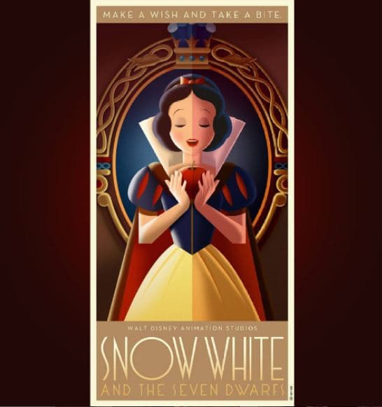 <b>'Blancanieves'</b>
<br>Y es que el art déco influyó en más de un arte visual: arquitectura, diseño de interiores, diseño gráfico e industrial, moda, pintura y hasta en el cine.