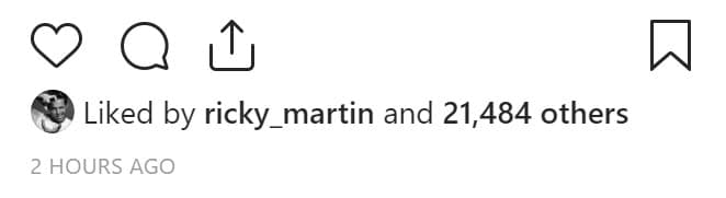La polémica no impidió que llegara el 'like' de Ricky Martin, quien se sumó a los más de 21,000 'me gusta' que se generaron en las primeras tres horas de la publicación.