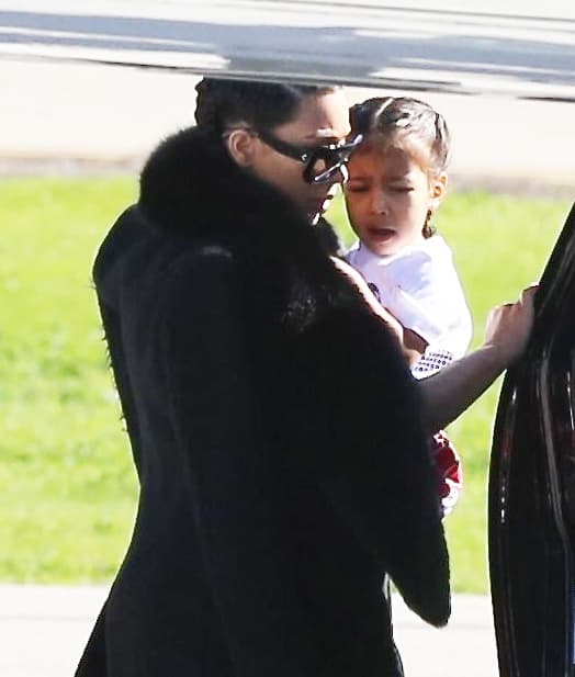 Al parecer la pequeña North no estaba de buen humor.