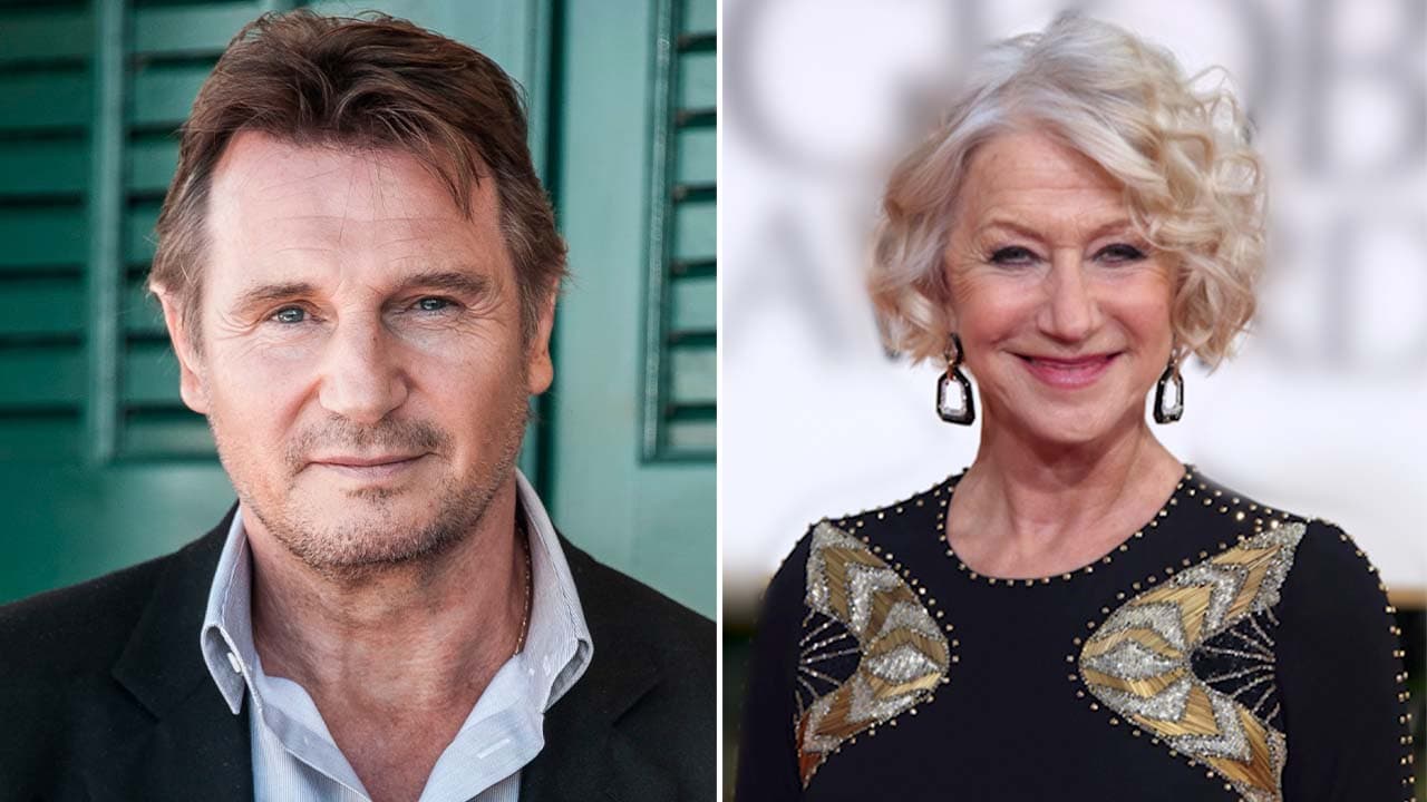 A Liam Neeson no le importó que Helen Mirren fuera mayor que él: se enamoró al verla en una película