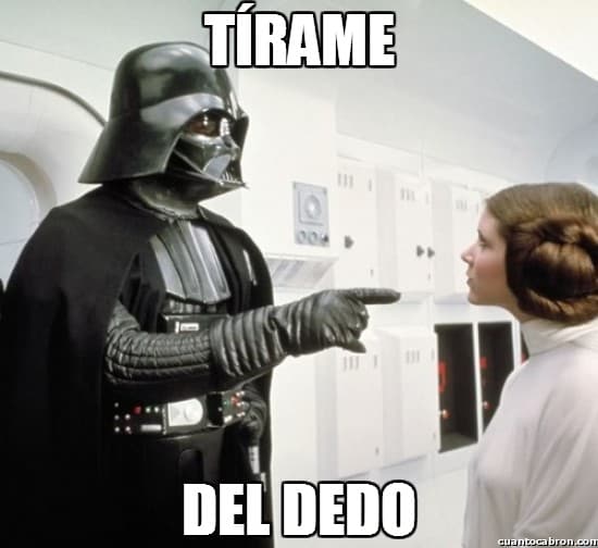 Únete al lado oscuro de la fuerza y ríete un poco con estas bromas de la película.