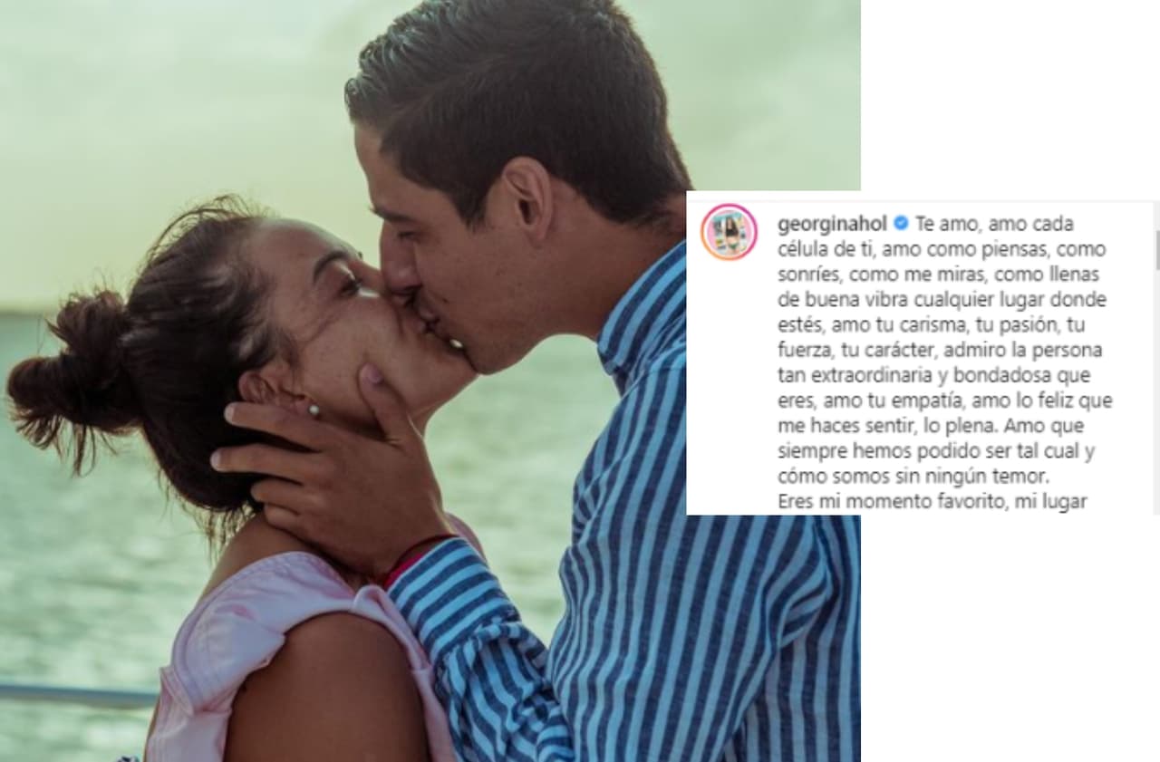 “Te amo, amo cada célula de ti, amo como piensas, como sonríes, como me miras, como llenas de buena vibra cualquier lugar donde estés, amo tu carisma, tu pasión, tu fuerza, tu carácter, admiro la persona tan extraordinaria y bondadosa que eres, amo tu empatía, amo lo feliz que me haces sentir, lo plena. Amo que siempre hemos podido ser tal cual y cómo somos sin ningún temor. Eres mi momento favorito, mi lugar favorito. (…)”, escribió en su cuenta de Instagram en compañía de un romántico video.