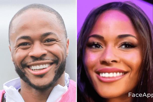 El extremo del Manchester City, Raheem Sterling, luce irreconocible.