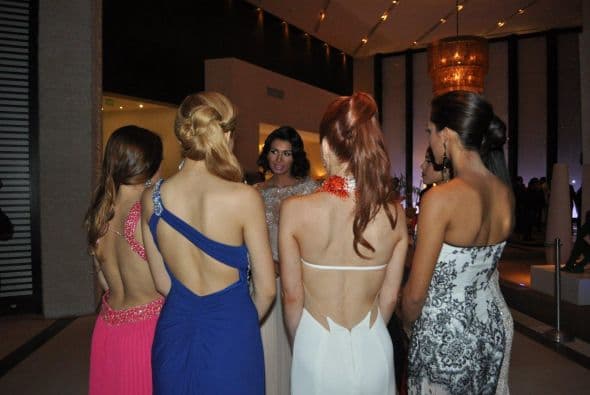 Esta fue el primer evento al que asistieron juntas después de haber logrado el pase.