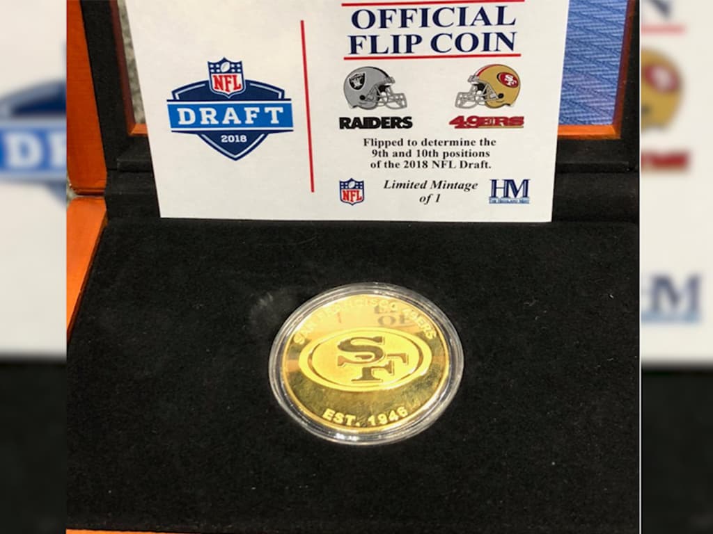 Un volado decidió el destino de 49ers y Raiders en el NFL Draft