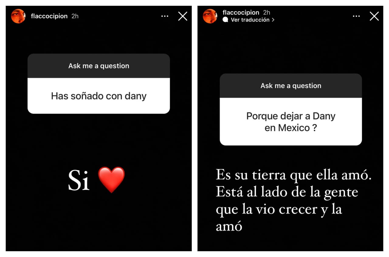 Dejó saber a sus seguidores que sí la ha soñado y que se decidió que los restos de ella descansaran en su natal México porque era 
<b>"la tierra que amó"</b>. 
<br>