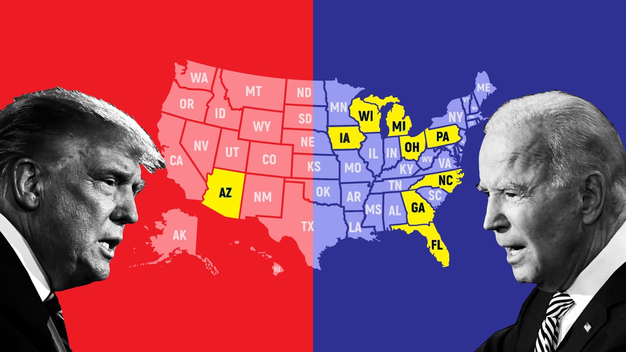 Trump o Biden: los 9 estados que definirán quién será el próximo presidente