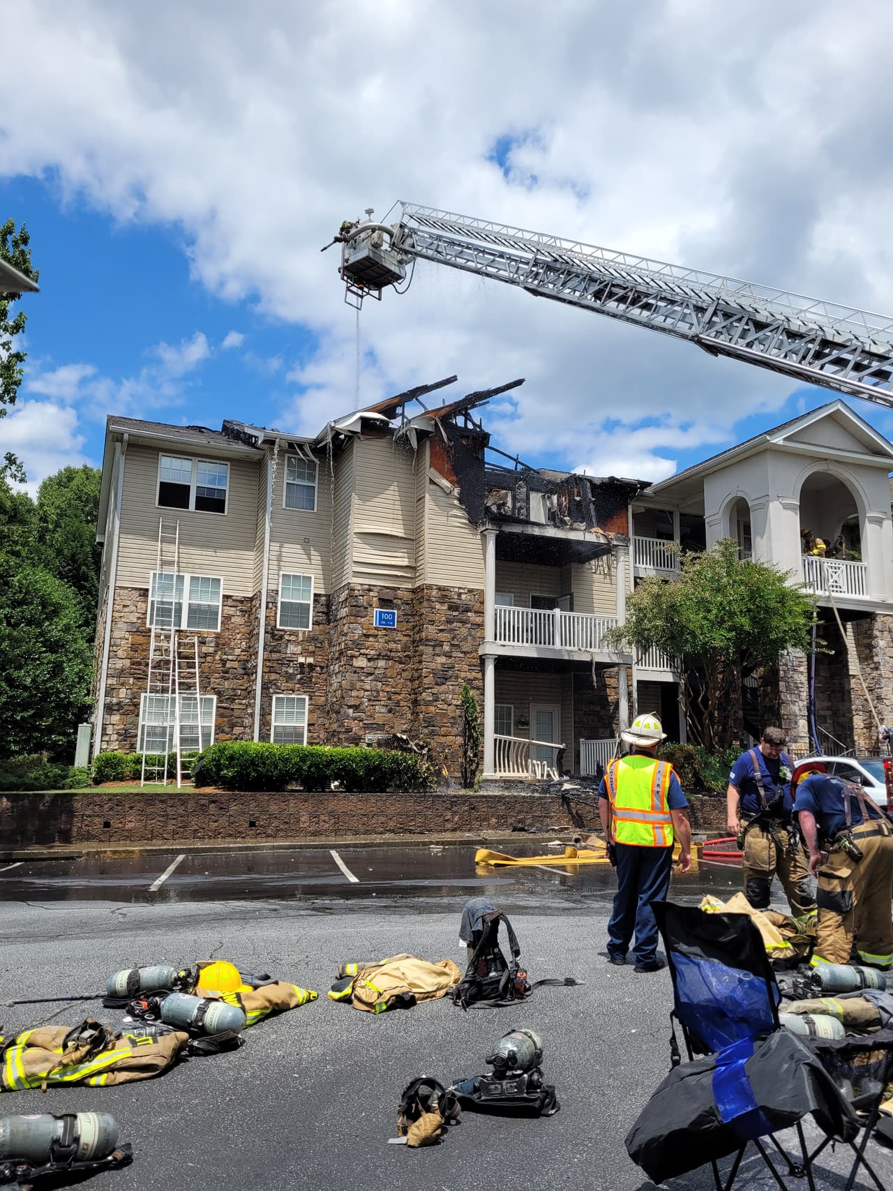 Veinte personas fueron desplazadas.