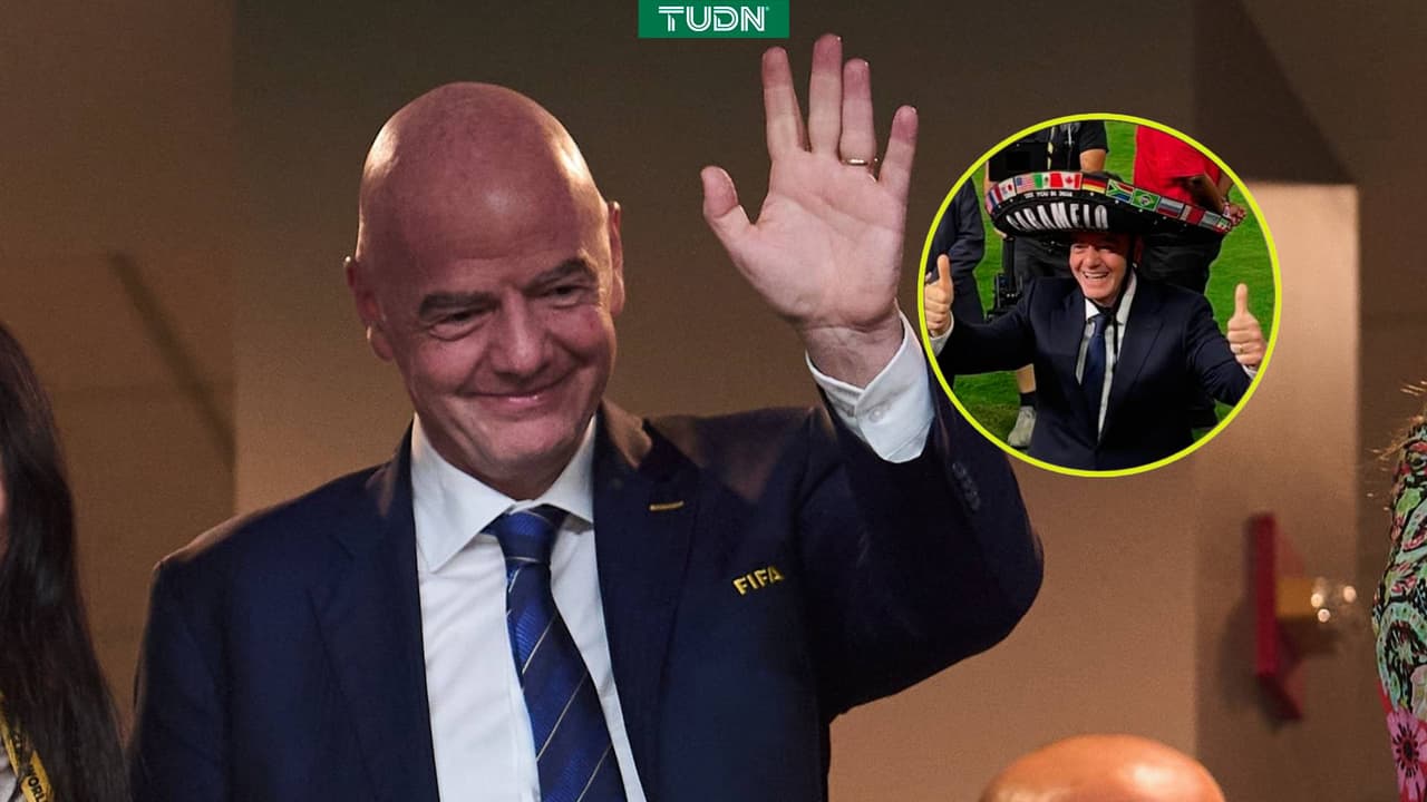 Un nuevo mexicano; Infantino se une a los festejos del Tri