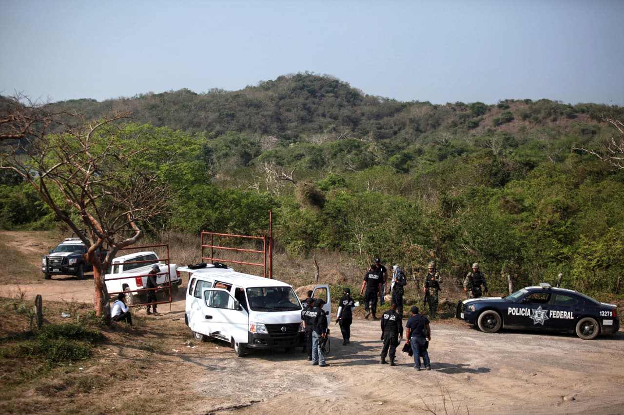 This photograph was taken April 11, 2016, when state and federal police began investigating in Colinas de Santa Fe. In seven months of excavations, 253 corpses have been found.