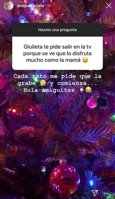 Ana Patricia respondió a las preguntas de sus seguidores en Instagram.