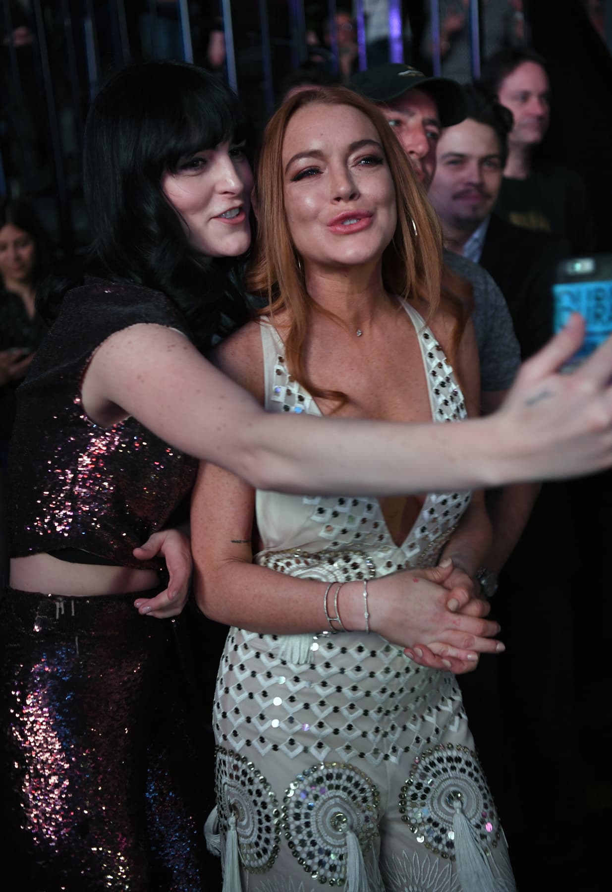 Su hermana Aliana también estuvo presente.