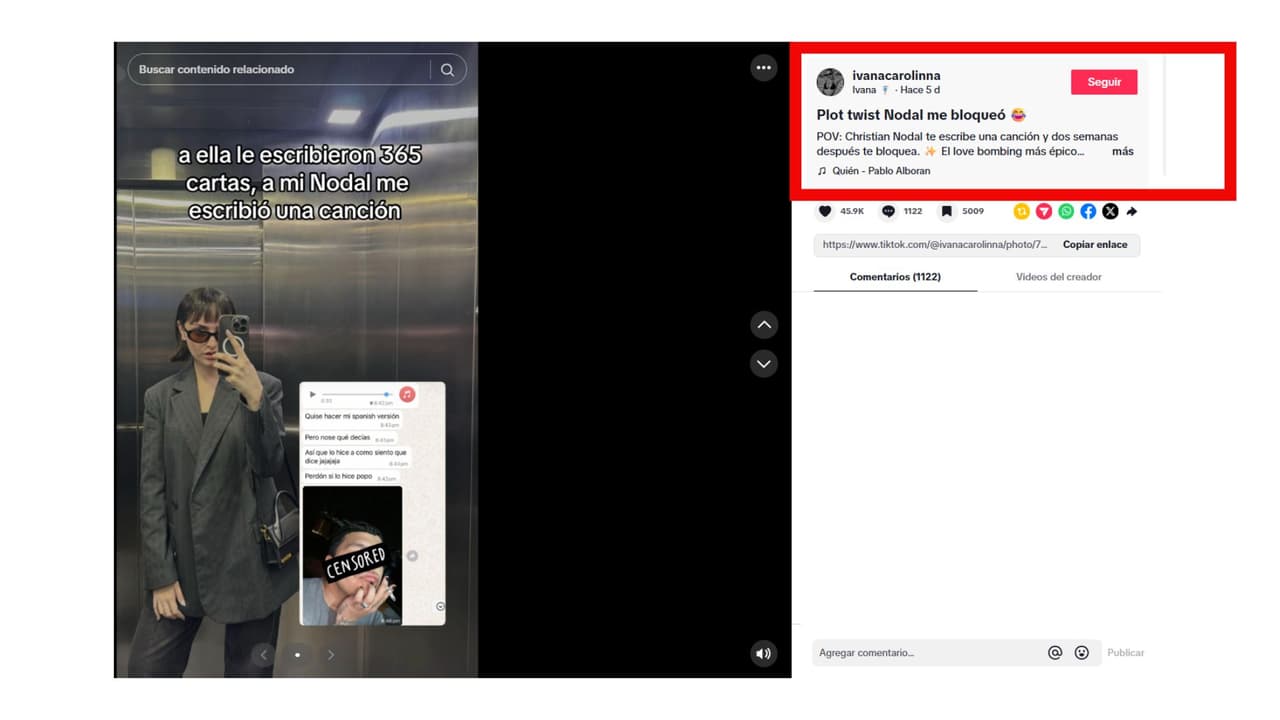 Nodal habría coqueteado con fan semanas antes de confirmar relación con Belinda.