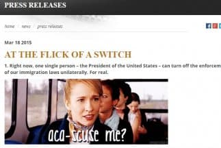 Imagen del comunicado de prensa publicado.