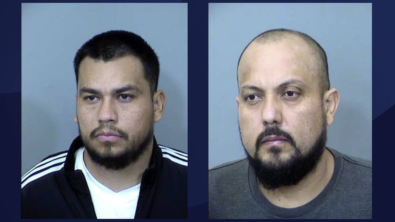 La policía identificó a los sospechosos como Agustín Montenegro Vargas, de 30 años, y Alberón Calderón Torrecil, de 40 años.