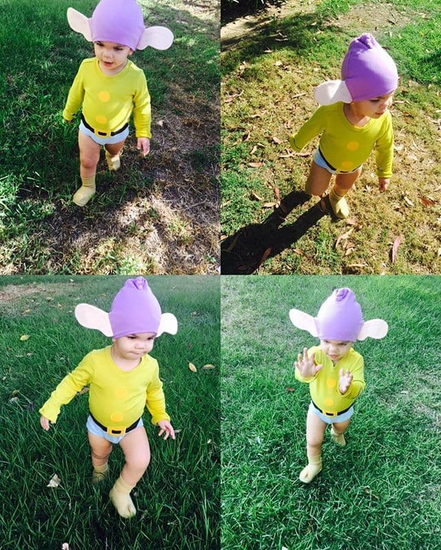 Matteo es tan divertido que Ale lo viste de diversos personajes.