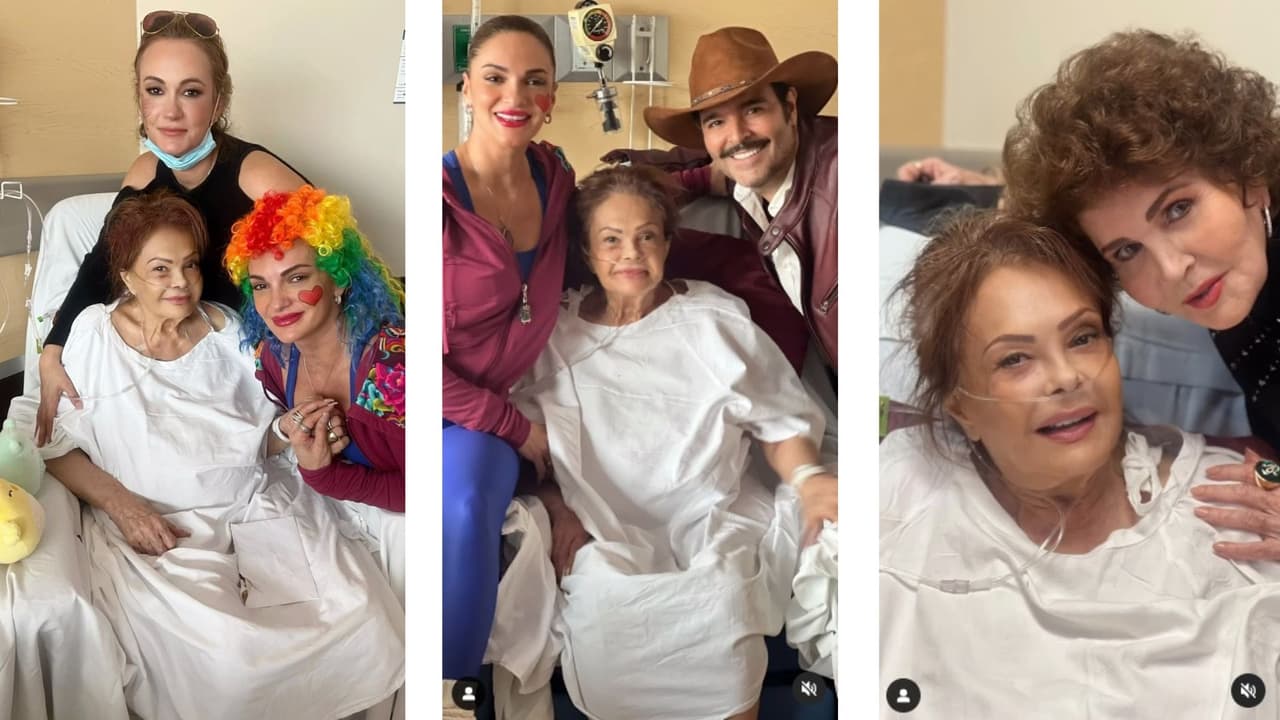 Mariana Seoane compartió imágenes de su mamá en el hospital.