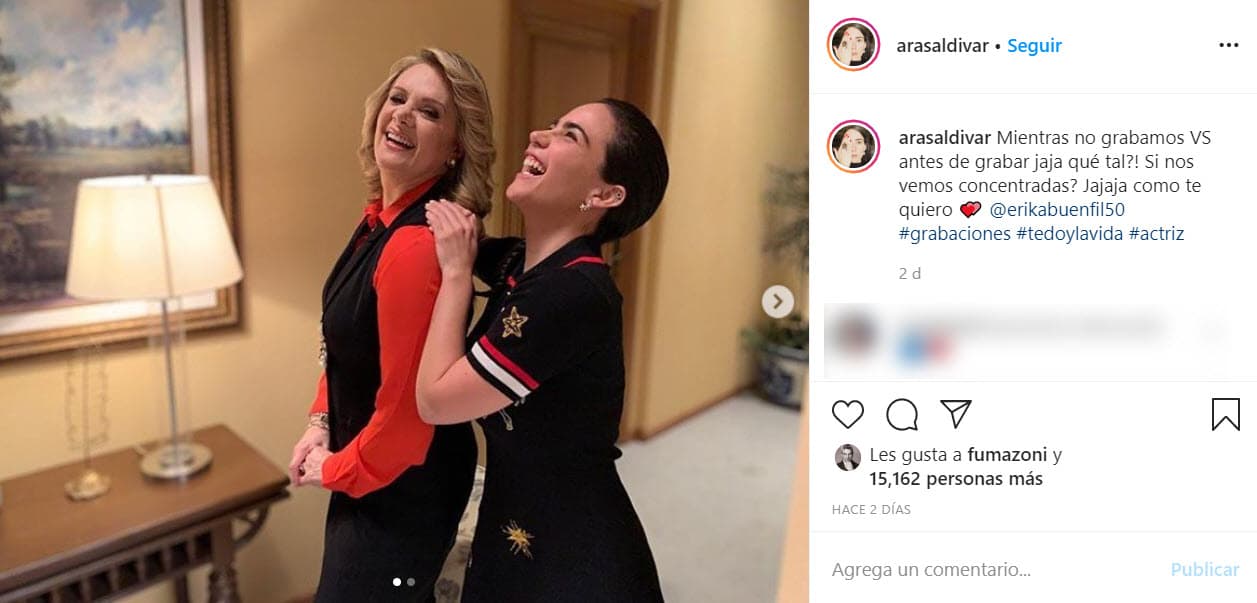 "
<b>No, no es cierto, me hicieron la prueba, salí negativa</b> […] Pueden estar ustedes tranquilos. Pero sí quisiera mandar muchísimos besos, abrazos y bendiciones, a todas las personas que están sufriendo por esto, que tienen algún familiar que tiene covid, ojalá y se recuperen pronto ojalá y el país se recupere pronto y volvamos a estar como antes, abrazarnos y besarnos". 
<br>