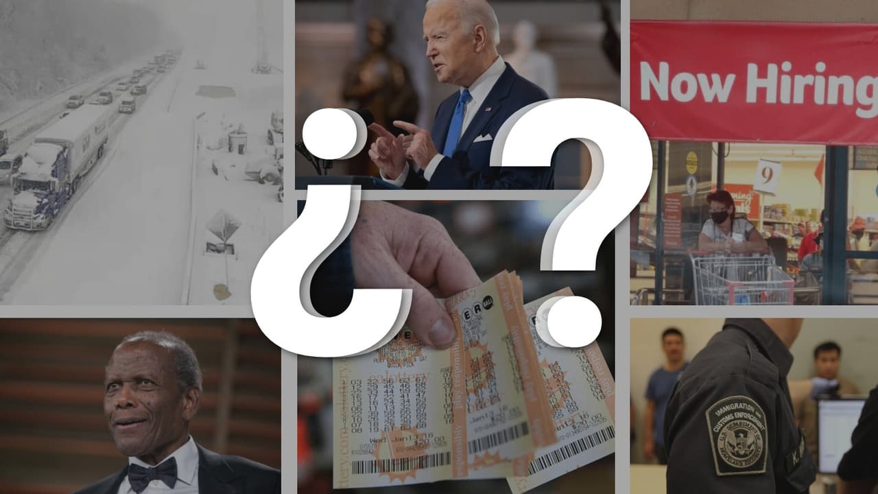 Un jugoso Powerball, tormentas invernales y un macabro hallazgo navideño: ¿cuánto sabes de lo que pasó esta semana?