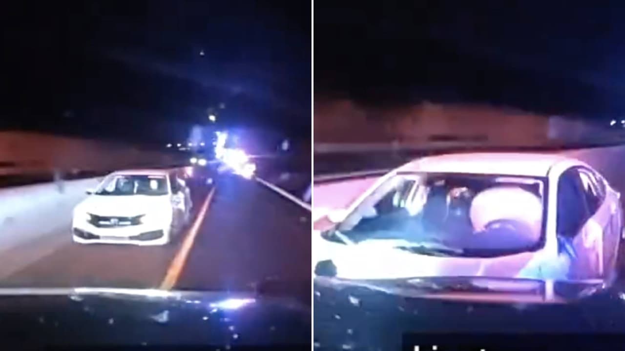 Así detuvieron la carrera de una mujer que conducía en sentido contrario sobre la SR 51