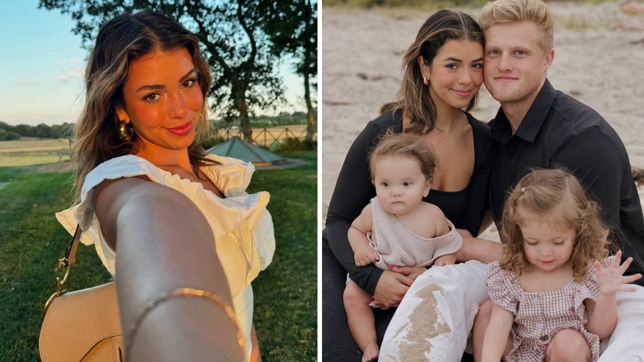 Jennifer Affleck, su esposo Zac Affleck (primo de Ben Affleck) y sus dos hijos.