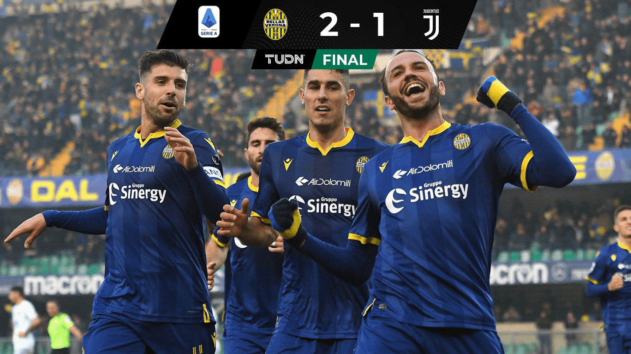 ¡Cayó la Juventus! Hellas Verona remontó con gol de Pazzini