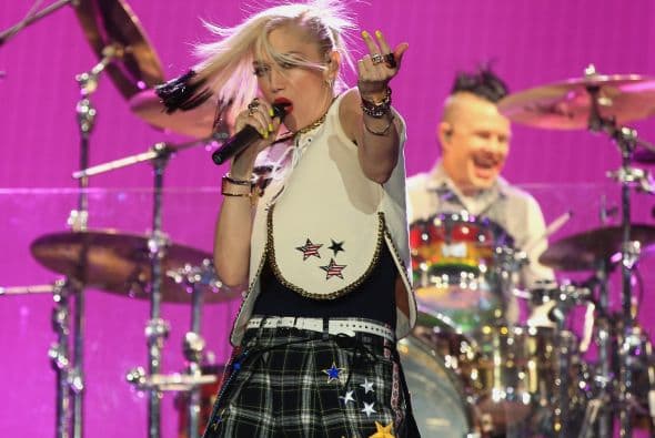 Gwen Stefani revivió los viejos tiempos de la banda.