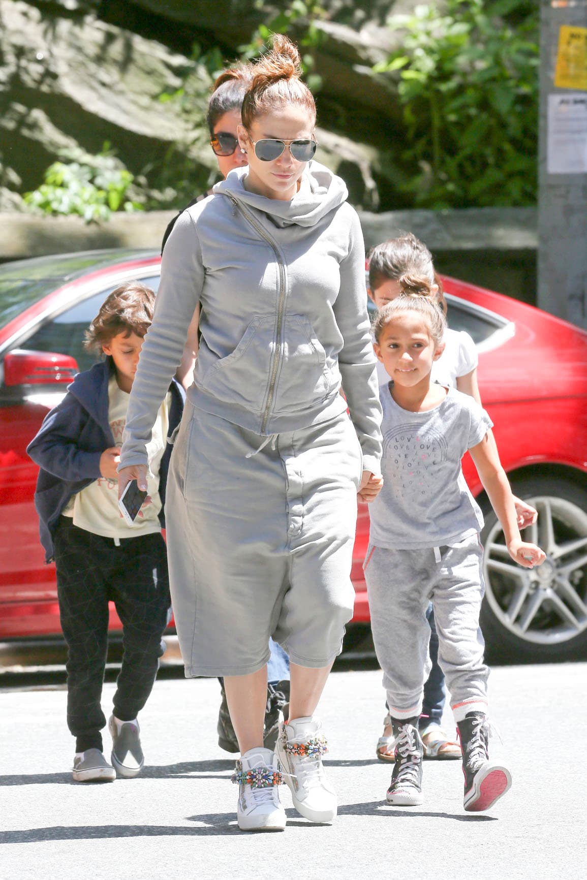 Así se retiraron de la feria, ¡bye!