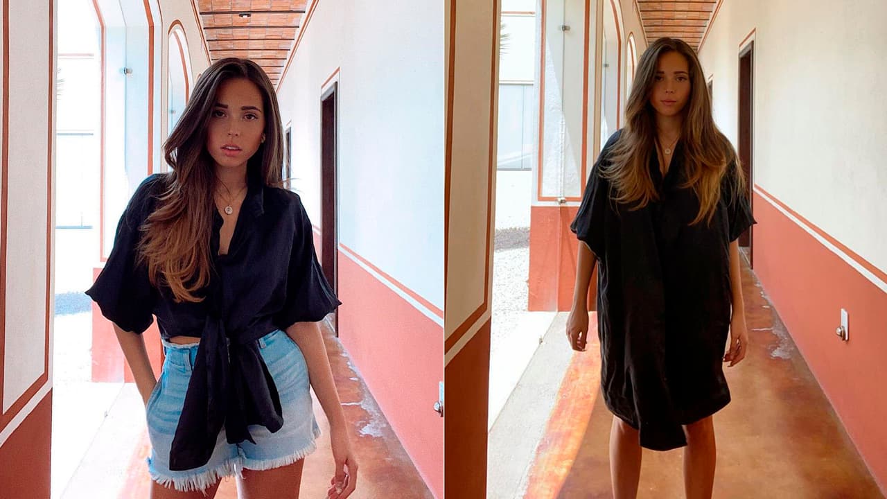 Recientemente, enseñó que pudo convertir una camisa de Pepe Aguilar con mucho estilo.