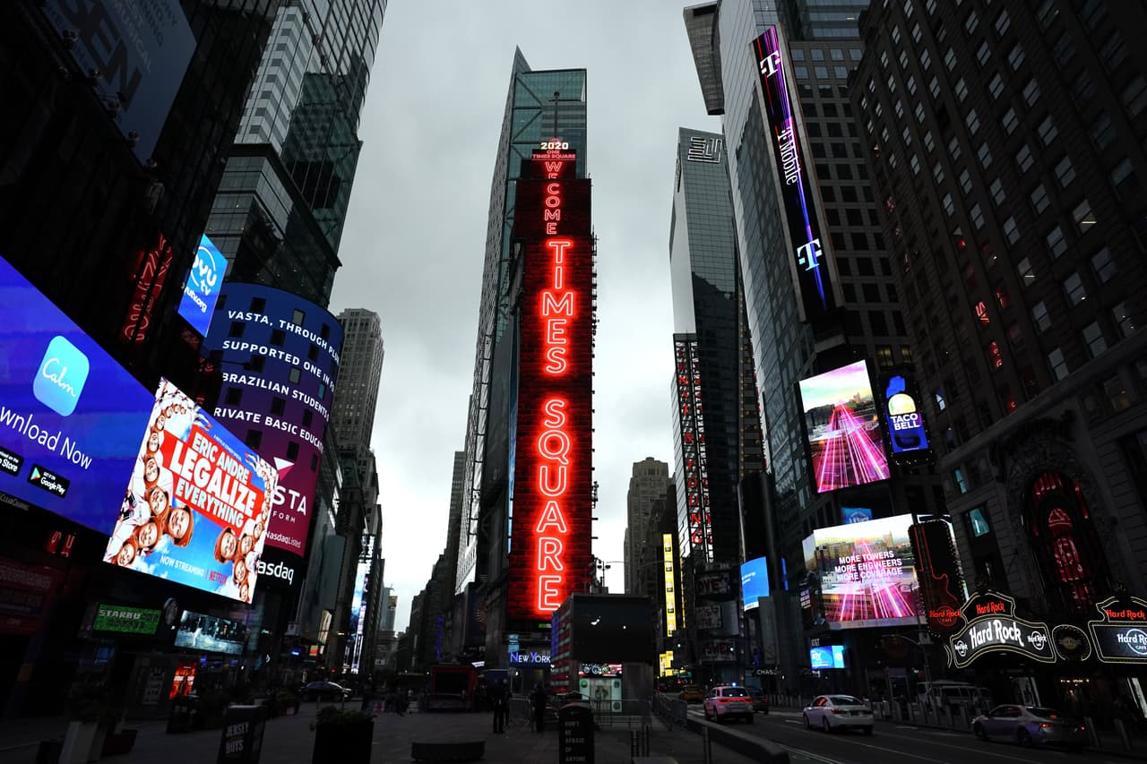La celebración anual de Año Nuevo en Times Square será virtual este año