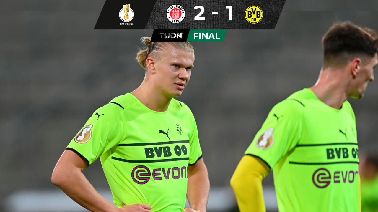 Dortmund y Haaland quedan fuera de la Pokal a manos del St Pauli