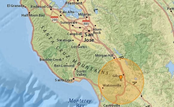 Dos sismos con epicentro en el área de Gilroy sacuden el sur de la Bahía 