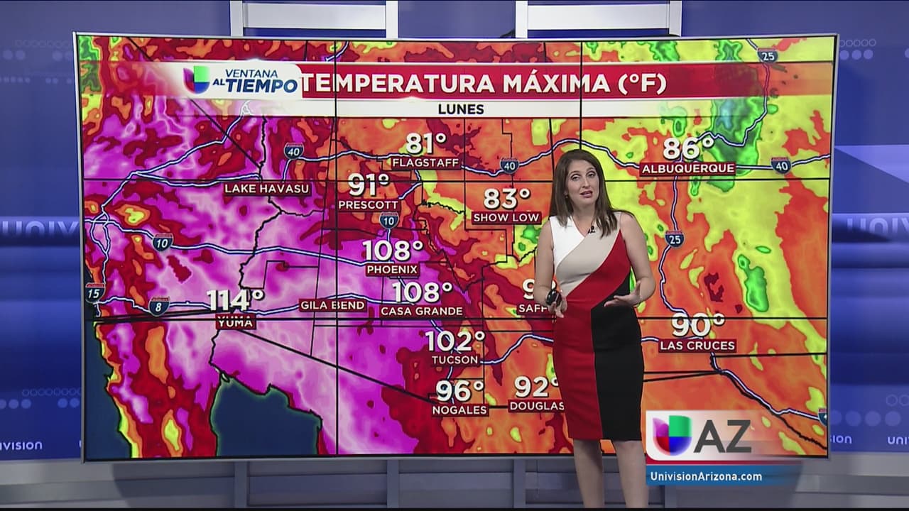 Inicio de semana con altas temperaturas en Arizona