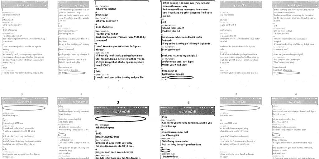Según la denuncia, Massa luego bloquearía a los que había estafado en Instagram mientras les depositiba cheques falsos en nombre de negocios reales y, luego, retiraba rápidamente el efectivo.